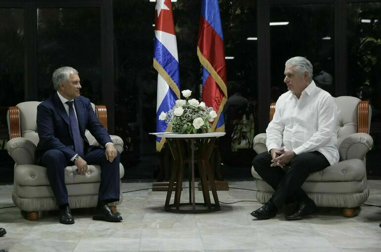 Володин встретился с президентом Кубы